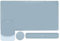 MOSISO Keyboard Mouse Pad Set,Gaming Mouse Support&Rectangular Keyboard Wrist Rest&Mousepad with Wrist Rest&Coaster,Ergonomic Non-Slip Mousepad&Easy Typing Pad with Curved Memory Foam, Aquamarine