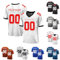 Generisch Personalisiert Rugby Trikot Herren Sporthemden Atmungsaktiv T-Shirt Schnelltrocknend American Football Trikot Individuelles Fußball Trikot Kurzarm Trikot Männer Damen Black Friday Angebote