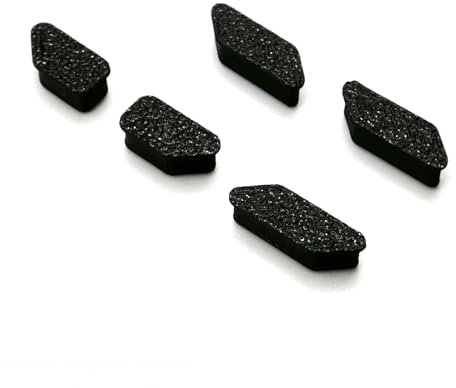 5 Replacement Buttons for Garmin Edge 520 (E52) Bicycle Computer Road Bike (Black)