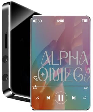 64GB MP3 Player with Bluetooth 5.0, Portable Digital Lossless Music Player with Built-in Speaker, 2.4 in Full Touch Screen, HiFi Sound, FM Radio, Voice Recorder,e-Book