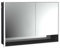 Emco loft Lichtspiegelschrank mit Unterfach, 1000mm, 2 Türen, Unterputzmodell, schwarz/Spiegel, 9798135, Ausführung: breite Tür Links