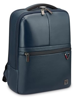 RONCATO Trial DLX Business Rucksack mit 14 Laptopfach - 40,5x30x14 cm - Marinenblau