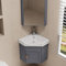 Lavello bagno con lavabo, lavabo in ceramica bianca, mobile contenitore con lavabo, lavabo da lavoro 38/43cm, lavabo ad angolo, usato per bagno e wc,D-43 * 43CM