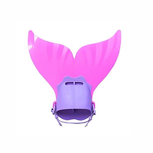 ETZRYSYB Pinne da nuoto regolabili, pinne da sirena, per immersioni, nuoto, sport acquatici, scarpe da allenamento (rosa)