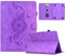 TEDTIKJT Funda para Universal 10 Pulgadas Cover Protectora Carcasa Cuero Folio Estampado de Mandala Funda con 4-Ranura Tarjetas Función de Soporte Carcasa para Tableta Universal 10 Cover,Lila