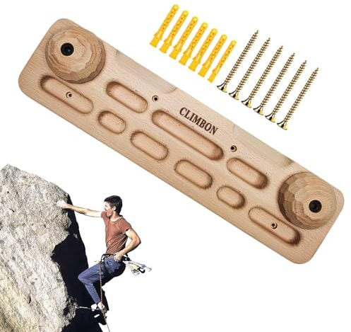 Hangboard 24 Zoll Felsklettertrainer - Fingerboard an der Tür montiert - Trainingsstation mit strukturiertem Griff | Professionelles Klettertraining