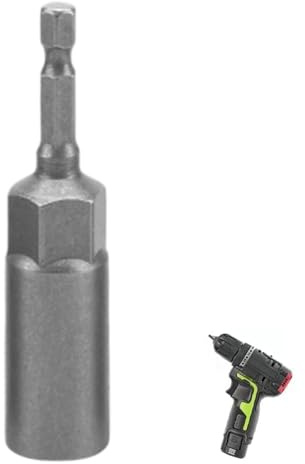 13mm Magnetic Nut Driver Bit 1/4 Hex Shank 80mm Carbon Steel | High torque resistance, reaches tight spaces, secures fasteners, fits most power tools, ideal for DIY & repair work