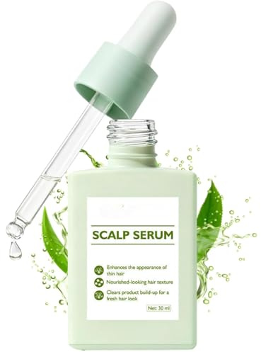 Scalp Serum with Tea Tree Extract,Hair Serum for Hair Density & Repair,Hair Oil for Women&Men,Soothes Dry Itchy Scalp,Lightweight Hair Thickener for Fuller-Looking Hairs,for Dry Damaged Hairs&Scalp