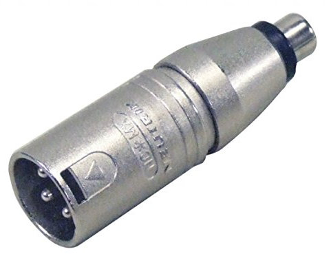 Neutrik NA2MPMF 3 Pin XLR Male to Phono Socket Adaptor
