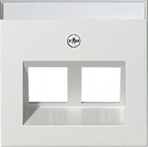 Gira 2640 27 Steckdosenabdeckung, RJ-45, Farbe: Weiß