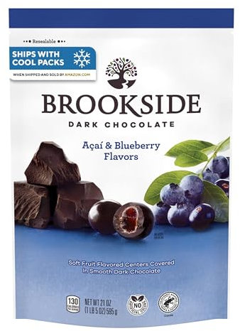 Brookside Dark Chocolate Candy, Acai and Blueberry, 21 Ounce