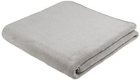 biederlack Uni Wolldecke Kuscheldecke Wohndecke 150 x 200 cm Wellspa Silber