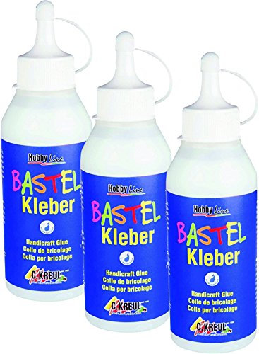 3 Flaschen Hobby Line 49361 - Bastelkleber 250 ml