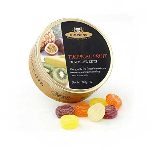 Simpkins Tropical Fruit Travel Sweets (4 Pack)