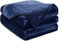 EASELAND Weiche Queen-Size-Decke, warm, flauschig, Mikroplüsch, leicht, Thermo-Fleece-Decken für Couch, Bett, Sofa, 228 x 228 cm, Dunkelblau