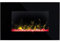 Dimplex Toluca Optiflame Electric Wall Fire, Black Glass Wall Mounting Electric Fire with 4 Colour Themes, Acrylic Crystal Fuel Bed, 2kW Fan Heater with Thermostat, Sleep Timer and Remote Control