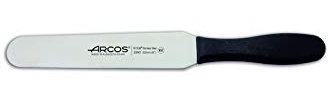 Arcos Serie 2900 - Caja 6 uds Espátula - Hoja de Acero Inoxidable Nitrum de 200 mm - Mango inyectado en Polipropileno Color Negro (6 UDS)