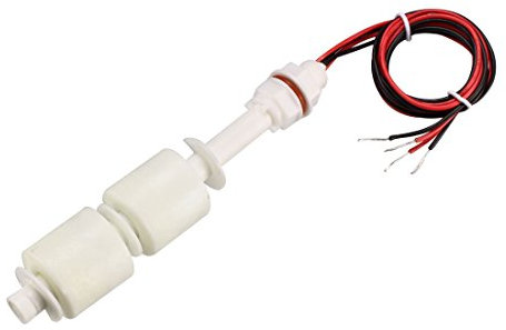 sourcing map Double Interrupteur flotteur PP M10 115mm Vertical Capteur niveau réservoir
