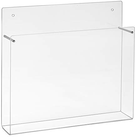 Wandprospekthalter aus Acrylglas für quadratische Prospekte in 210x210mm - Zeigis® / Wandhalter/Dokumentenhalter/Broschürenhalter/Transparent