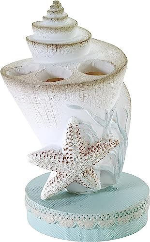 Avanti Linens - Toothbrush Holder, Countertop Essentials, Farmhouse Chic Bathroom Decor (Farmhouse Shell Collection)