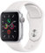 Apple Watch Series 5 (GPS, 40MM) Cassa in Alluminio Argento con Cinturino Sport on Bianco (Ricondizionato)