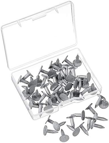 Hotop Galvanised Roofing Felt Clout Nails 13 mm Felt Clout Nails Felt Nails for Wood Shed Tiles (Pack of 65g)