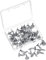 Hotop Galvanised Roofing Felt Clout Nails 13 mm Felt Clout Nails Felt Nails for Wood Shed Tiles (Pack of 65g)