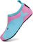 SAGUARO Badeschuhe Kinder Wasserschuhe Jungen Mädchen Schwimmschuhe Schnelltrocknung Strandschuhe Aquaschuhe Leicht Tauchschuhe Neoprenschuhe Surfschuhe Stil:5 Pink, Gr.26/27 EU