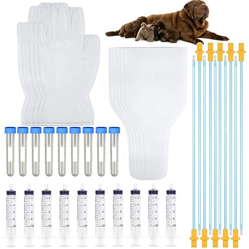 BOW CALICO 10 Set Hundezucht Kit, Kit zur künstlichen Befruchtung von Haustieren, Hundezucht-Kit für kleine und mittlere Haustiere