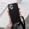 Rokmym Coque Compatible avec iPhone 12 Pro avec Cordon de Collier,Coque Silicone TPU étui Protection Housse[Lanière avec Cordon Réglable Longueur Chaîne] Coque pour iPhone 12 Pro, le noir