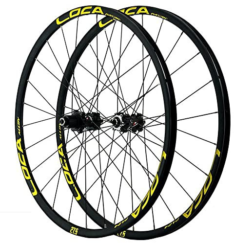 lkpqdwqz Mountainbike Laufradsatz 26/27.5/29 Zoll Aluminiumlegierung Felgen Scheibenbremse MTB Laufräder Schnellspanner Vorderrad Hinterrad Micro Spline 12 Gang 24Loch