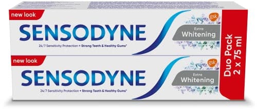Sensodyne Extra Whitening Duo Pack Toothpaste 2 x 75 ml