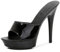 KKPW Donna Scarpe da sposa Sandali,Tacchi Alti 13 cm, Tacchi Alti Tacchi Sandali Impermeabile Sandali,Nero,39