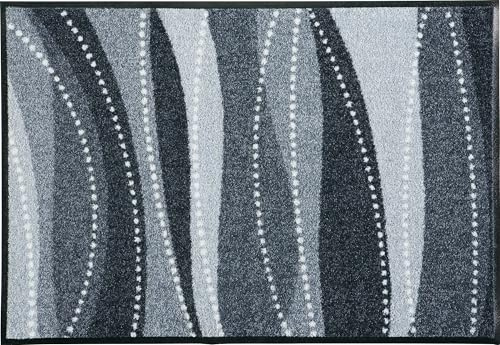 Erwin Müller Fußmatte Saarburg, Schmutzfangmatte, Sauberlaufmatte grau Größe 80x150 cm - rutschfest, langlebig, pflegeleicht, für Fußbodenheizung geeignet, ca. 7 mm Höhe
