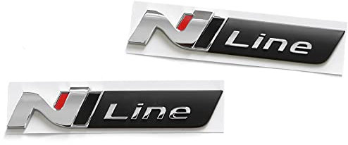 Hyundai 86317J9NA0 86318J9NA0 Plaketten N-Line Emblem, 2-teilig