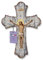 FRATELLI BONELLA - Crocifisso da Parete in Legno di Pioppo Raffigurante la Crocefissione di Gesù - Crocifisso Vintage 17x24 cm - Crocifisso Legno 100% Made in Italy