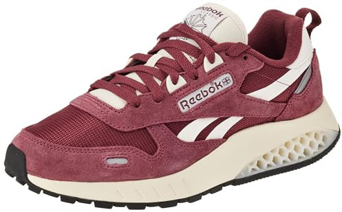 Reebok Damen Klassischer Hexalith aus Leder Sneaker, Classic Maroon F23 Kreide Alabaster