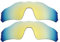 IMYTPFT Lot de 2 Verres polarisés Oakleys Radar EV Path Or 24 carats, Or 24 carats., Taille Unique