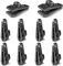 VINPHISH Planenclips,Zelte Clip,Tarp Clips,Große Plane Clips Lock,Hochleistungs-linoleumclip für Wohnwagen, Pavillon, Pool Planen, Markisen,Boot Abdeckplane(10 Pcs), Helles Schwarz