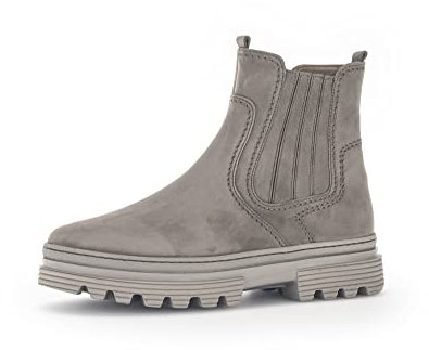 Gabor Damen Chelsea Boots, Frauen Stiefeletten,Wechselfußbett,Moderate Mehrweite (G),uebergangsstiefel,flach,Fango (Micro),41 EU / 7.5 UK