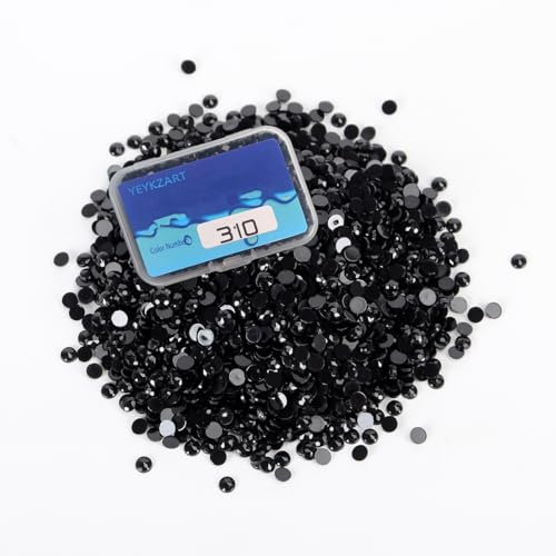 310 Schwarz Diamond Painting Rund Steine Einzeln für Diamant Malerei Zubehör 3500PCS