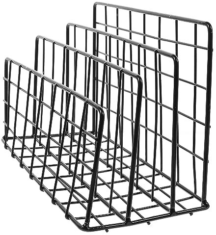 Ciieeo Bücherregal Aus Eisen Bürozubehör Buchhalter Tischdekoration Stilvolle Runde Kante Leicht Zu Reinigen