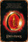 Zuhhgii ABYstyle Retro-Metallschild Herr der Ringe, Vintage-Blechschild, Comic-Stil, lustige Schilder, Film, Kino, Männerhöhle, Garage, Musikpub, Brauerei, Café, Wanddekoration, Kunst, 30,5 x 20,3
