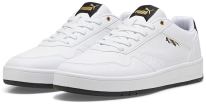 PUMA Erwachsene Court Classic Sneakers 47White Black Gold