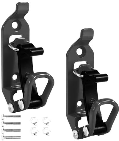 rockible 2-teilige Schaufelhalterung für Dachträger, Metall-Gummi-Klemmen-Montagesatz, Halterung, Schnellspanner, Axt, Schaufelhalter, Schwarz