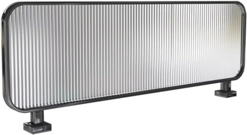 Trennwände für Essbereiche, Arbeitsplatten-/Schreibtisch-Trennwand, durchscheinendes gestreiftes Glas, niedrige Trennwand, Restaurant-Tischplatten-Trennwand (Farbe: Schwarz, Größe: 30 x 110 cm)
