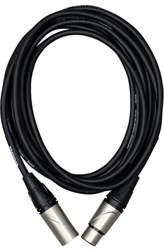Cascha Advanced Line Microphone Cable, Black, 6m