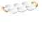 snack dish 35 X 21CM Dessert Platters Ceramic Divided Appetizer Serving Tray 6-Section Candy Snack Salad Desserts Dried Fruit Nuts Plate for Thanksgiving Wedding Home Office Party for home, office