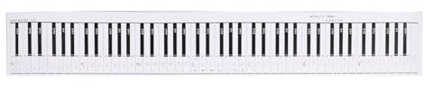 88-Key Piano Exercise Note Chart, Full Scale Fingering Practice Guide 1:1 Accurate Size Waterproof Copperplate Paper Beginner Student Friendly