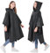 SWOGAA 2 Stück Regenponcho Damen Herren Wiederverwendbar EVA-Regenmäntel für Erwachsene Robuster Regencape Atmungsaktiv Regen für Survive, Fahrrad, Wandern, Camping, Angeln, Konzert, Stadion, Festival